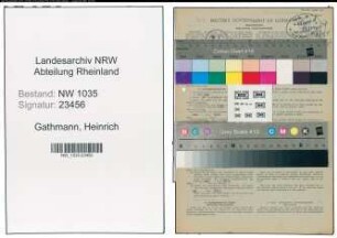 Entnazifizierung Heinrich Gathmann , geb. 17.09.1899 (Kaufmaennischer Angestellter)