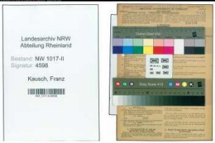 Entnazifizierung Franz Kausch , geb. 01.04.1910 (Drdher)
