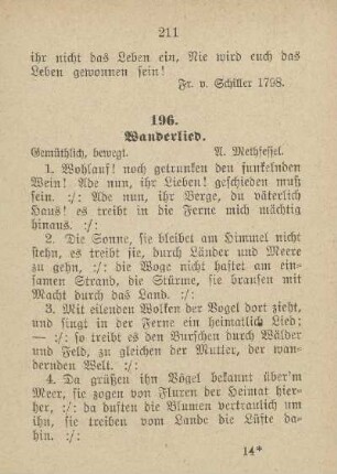 196. Wanderlied