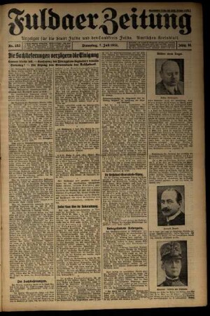 Ausgabe vom Dienstag, den 07. Juli 1931.