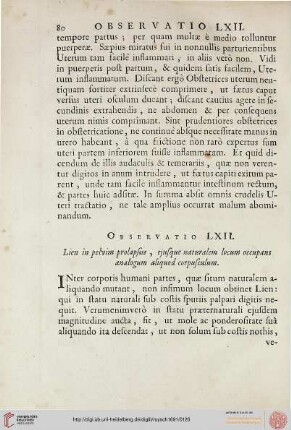 Observatio LXII