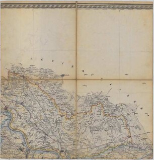 Topographische Karte des Regierungsbezirks Düsseldorf, Blatt 4 Wesel