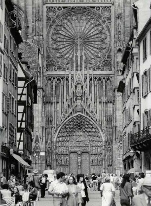 Die Rue Merciere mit Blick auf den Straßburger Münster