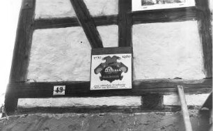 Nossen-Kottewitz. Buschhaus, Inschrifttafel