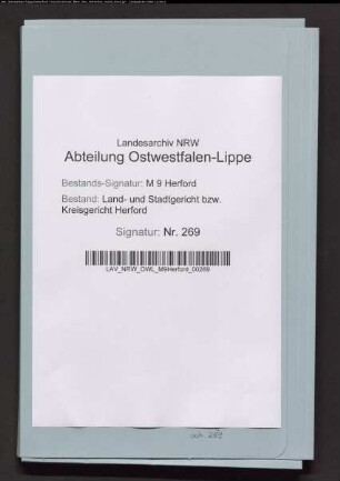 Aufbewahrung von Rentenbriefen der Provinzial-Rentenbank