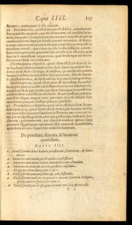De potestate, scientia, & bonitate confessarii. Caput IIII.