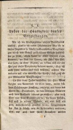 Neue Beobachtungen über die in Würtemberg so häufig vorfallenden tödtlichen Vergiftungen durch den Genuß geräucherter Würste