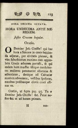Hora Decima Octava.