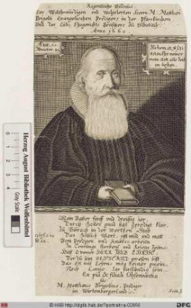Bildnis Matthäus Brigel(ius) d. Ä.