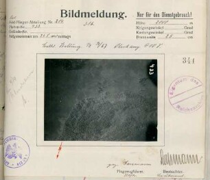 Foto einer Batteriestellung bei Olschany [Weißrussland] (Luftbild)