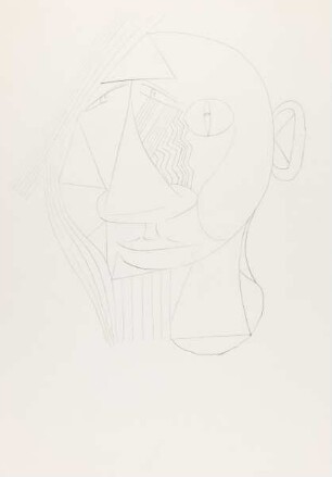 Abstraktes Portrait "Hommage à Picasso"