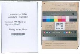 Entnazifizierung Hans Steingraeber , geb. 16.10.1886 (Stadtinspektor)