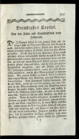 Dreyßigstes Capitel. Von den Festen Ergötzlichkeiten derer Itälmenen.