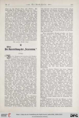 4: Wien: Die Ausstellung der "Sezession", [2] (Schluss)