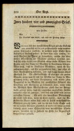 Zwey hundert vier und zwanzigstes Stück