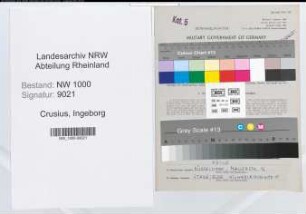 Entnazifizierung Ingeborg Crusius, geb. 10.09.1922 ()