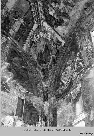 Szenen der Passion Christi, dem Leben Mariens und Johannes des Täufers : Szenen aus dem Leben Johannes des Täufers : Kartusche mit Szene aus der Kindheit des Johannes