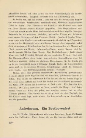 Aufschwung. Ein Beethovenfest