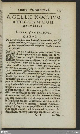Liber Undecimus