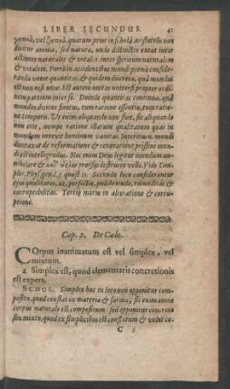 Cap. 2. De Caelo.