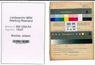 Entnazifizierung Johann Brocher, geb. 02.03.1887 (Weinhaendler)
