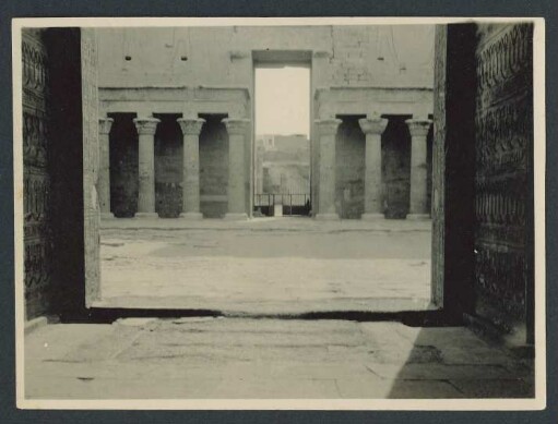 Teil des Edfu Tempels