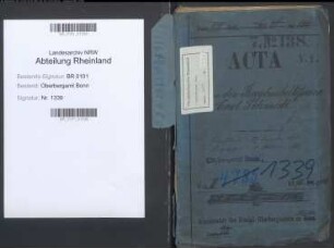 Schmidt; Carl, Bergassessor; Prüfungs- u. Personalakten Band 1