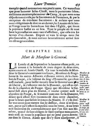 Mort de Monsieur le General.