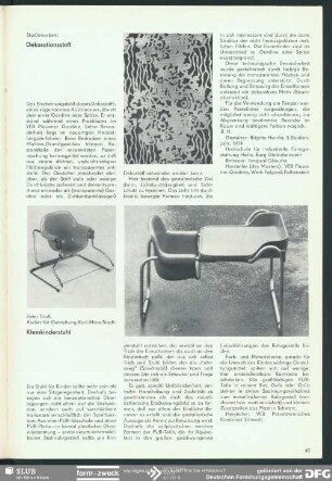 Kleinkinderstuhl : VIII. Kunstausstellung der DDR