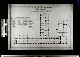 Herzogliches Schloß, Grundriß