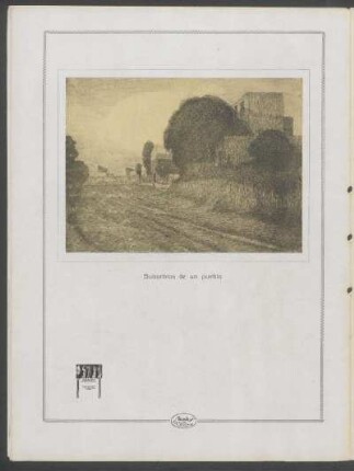 Suburbios de un pueblo - [Ilustración]