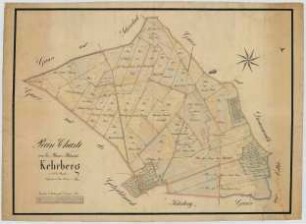 Rein-Karte von der Bauernfeldmark Kehrberg in der Ost-Prignitz