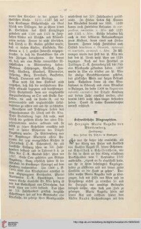 26: Schwäbische Biographien : Herzogin Maria Augusta von Württemberg, [7]