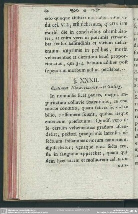 §. XXXII. Continuat. Histor. Hannov. -- et Götting.