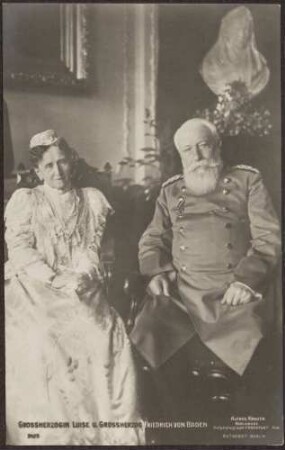 Großherzog Friedrich I. von Baden und Großherzogin Luise (Postkarte)