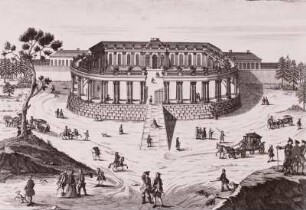 Schloß Sanssouci von der Nordseite