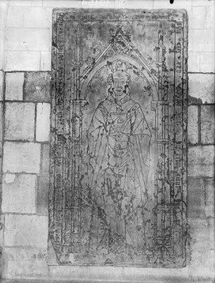 Grabplatte von Gelbert, Kanonikus von Saint-Paul (gestorben 1425)