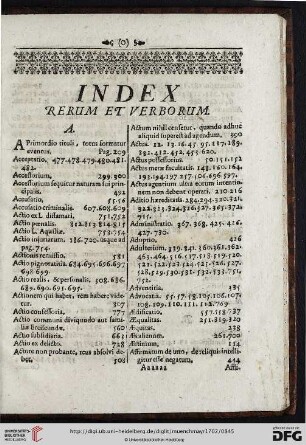 Index rerum et verborum