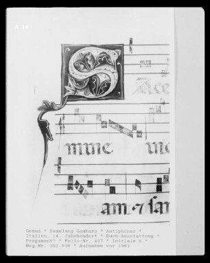 Antiphonar — Initiale S, Folio 427