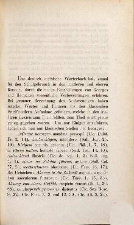 Zum Deutsch-Lateinischen Wörterbuch