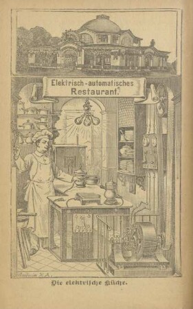 Elektrisch-automatisches Restaurant. Die elektrische Küche