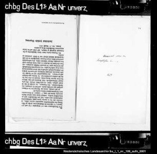 Memorial für den Kaiser über die Kriegslasten der Grafschaft Schaumburg und der Herrschaft Pinnberg Enthält: auch: Zusammenstellung der Kriegsschäden 1625 - 1629