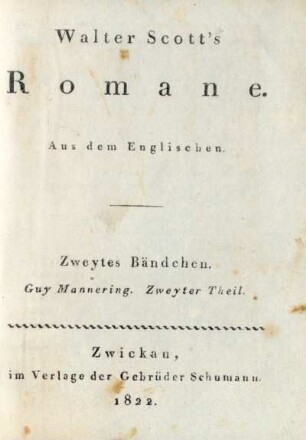 32: Walter Scott's Romane