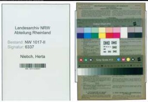 Entnazifizierung Herta Niebch , geb. 19.12.1907 ()
