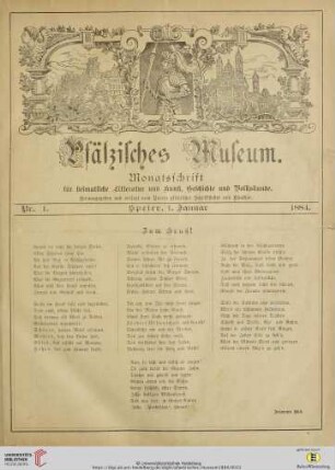 Nr.1 (1. Januar 1884)