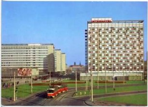 Dresden. Prager Straße - Interhotel Newa