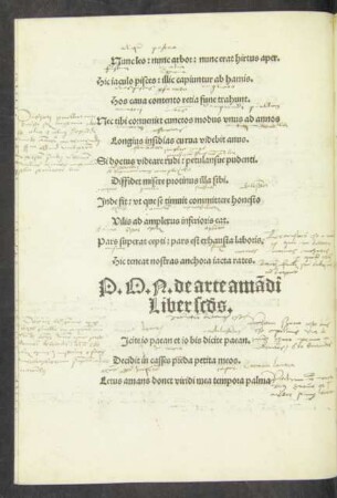 P. O. N. de arte amandi Liber secundus.