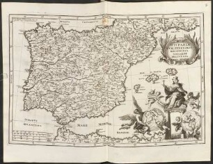 Hispania Cum Finitimis Regionibus : Novissime Delineata
