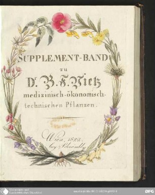 Suppl.- Bd: Icones plantarum medico-oeconomico-technologicarum cum earum fructus ususque descriptione