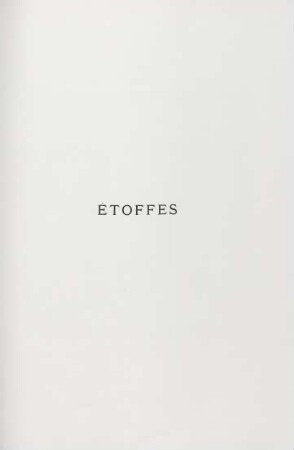 Étoffes
